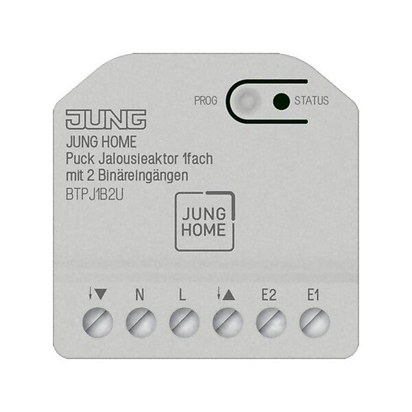 JUNG JH Puck Jalousieaktor 1fach mit 2 Bin BTPJ1B2U